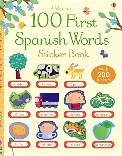 100 FIRST SPANISH WORDS Sticker book