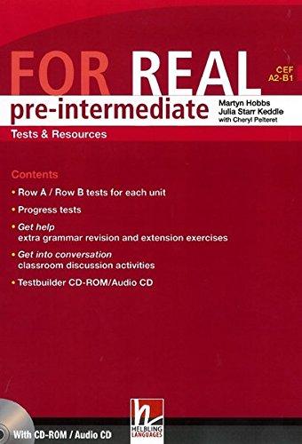 FOR REAL PRE-INTERMEDIATE Tests and Resources Book + CD-ROM/Audio CD