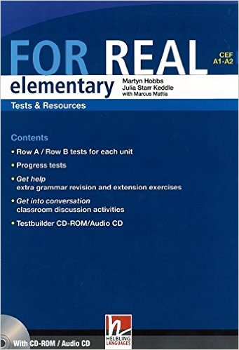 FOR REAL ELEMENTARY Tests and Resources Book + CD-ROM/Audio CD