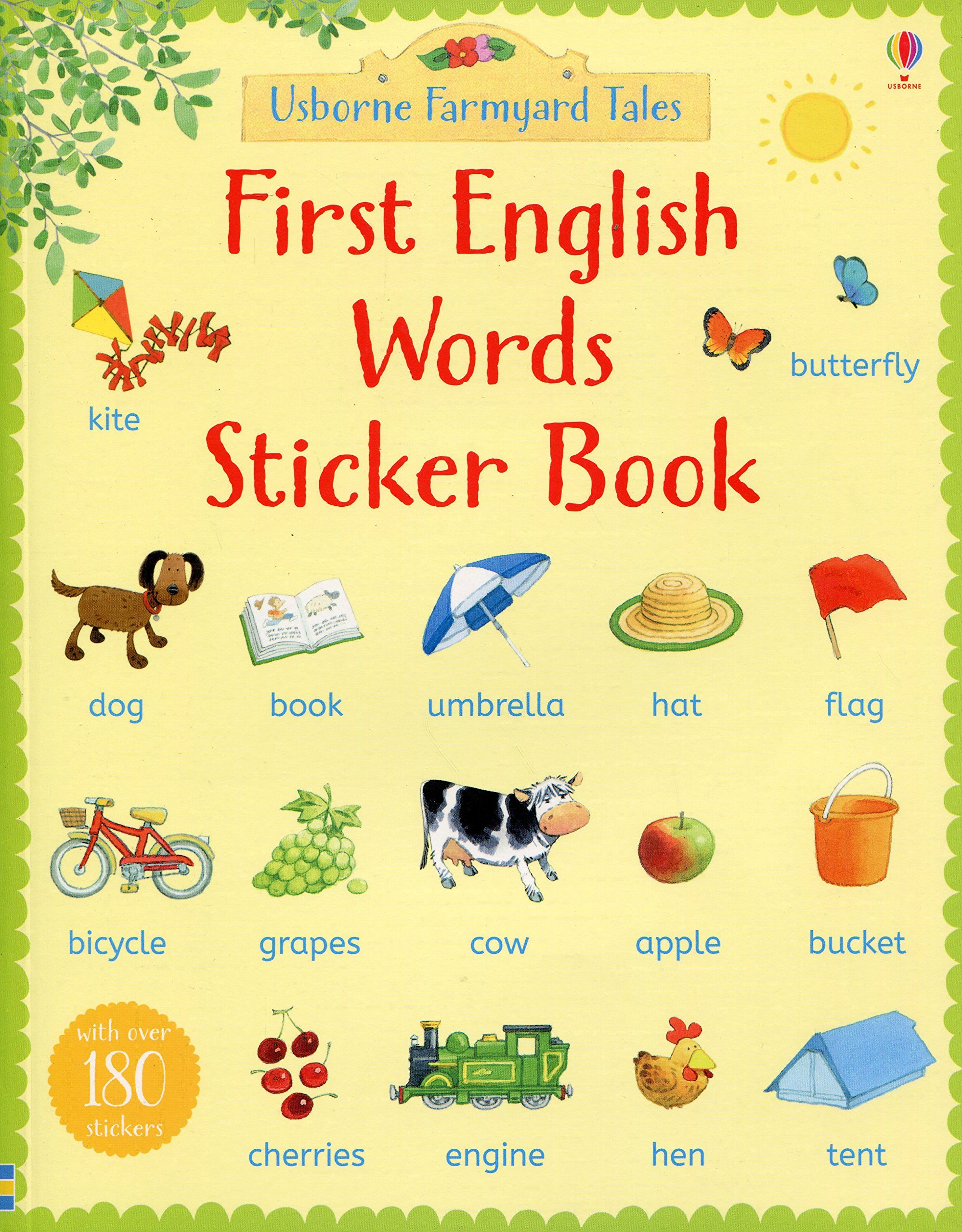 AB Word Bk First English Words Sticker Book (FYT)