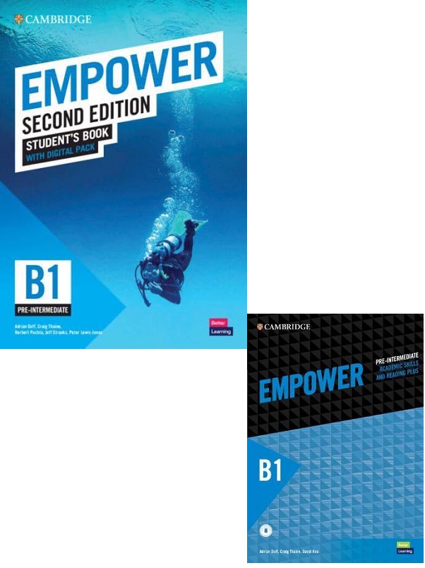 EMPOWER Second Edition Pre-Intermediate Student's Book + Digital Pack + Academic Skills + Reading Plus