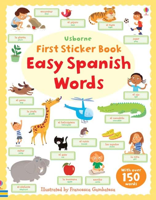 AB Word Bk Easy Spanish Words First Sticker Book