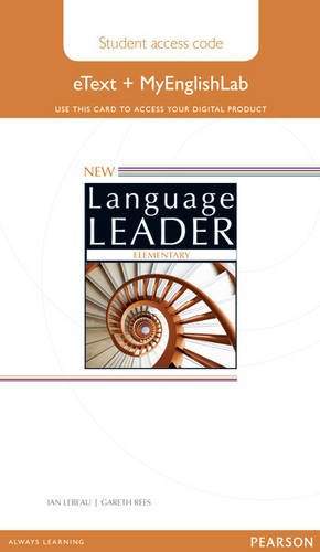 NEW LANGUAGE LEADER ELEMENTARY Etext Student's  Book+My lab
