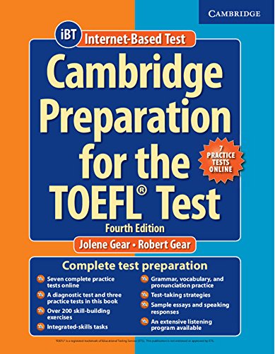 CAMBRIDGE PREPARATION TO THE TOEFL TEST 4th ED Bk +Online Practice Tests + Audio CD (x8)