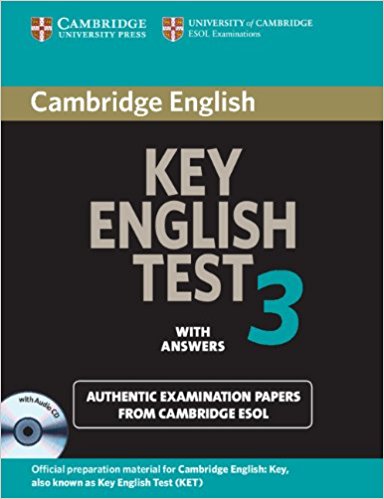 CAMBRIDGE KEY ENGLISH TEST 3 Self-study Pack (Student's Book with Answers + Audio CD)