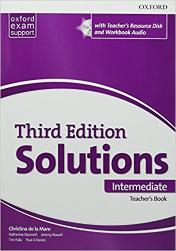 SOLUTIONS INTERMEDIATE 3rd ED Teacher's Book + CD-ROM