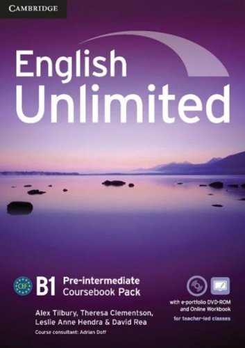 ENGLISH UNLIMITED PRE-INTERMEDIATE Coursebook + e-Portfolio + Online Workbook Pack  