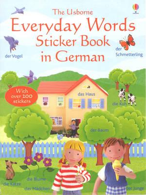 AB Word Bk Everyday words in German Sticker Book