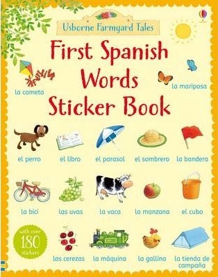 AB Word Bk First Spanish Words Sticker Book (FYT)