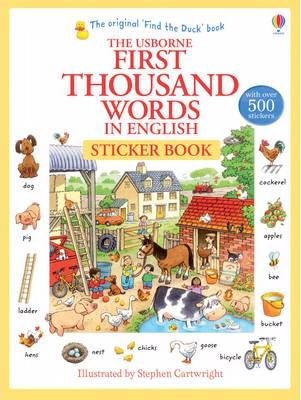 AB Word Bk First Thousand Words in English Sticker Book