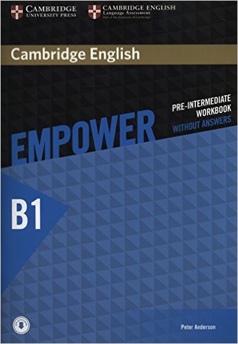 CAMBRIDGE ENGLISH EMPOWER PRE-INTERMEDIATE Workbook without answers + Downloadable Audio  