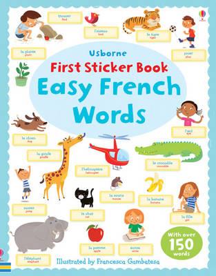 AB Word Bk Easy French Words First Sticker Book