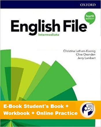 ENGLISH FILE INTERMEDIATE 4th ED E-Book Student's Book + Workbook + Online Practice