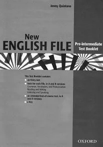 NEW ENGLISH FILE PRE-INTERMEDIATE Test Booklet