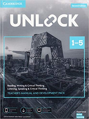UNLOCK 1-5  2nd ED Teacher’s Manual and Development Pack with Downloadable Audio, Video and Worksheets (All Levels