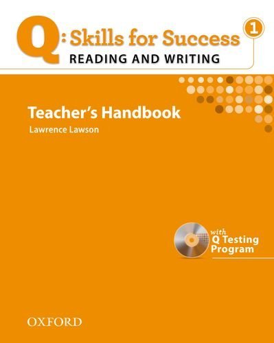 Q:SKILLS FOR SUCCESS READING AND WRITING 1 Teacher's Book+Webcode+Testing Program CD-ROM