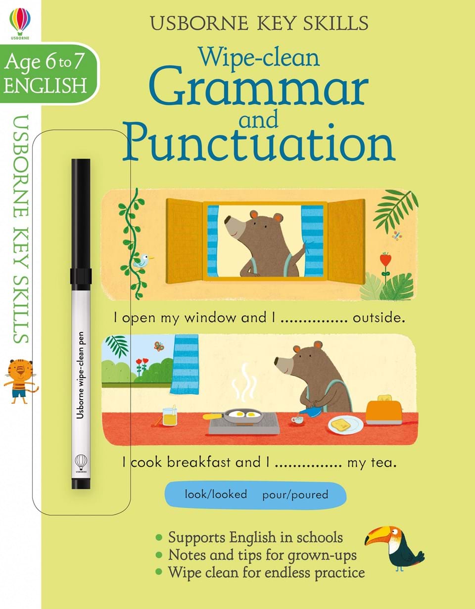 GRAMMAR AND PUNCTUATION 6-7 Wipe-clean Book + Pen