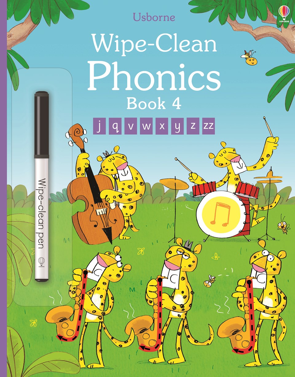 Phonics Wipe-Clean Phonics Book 4 PB + pen