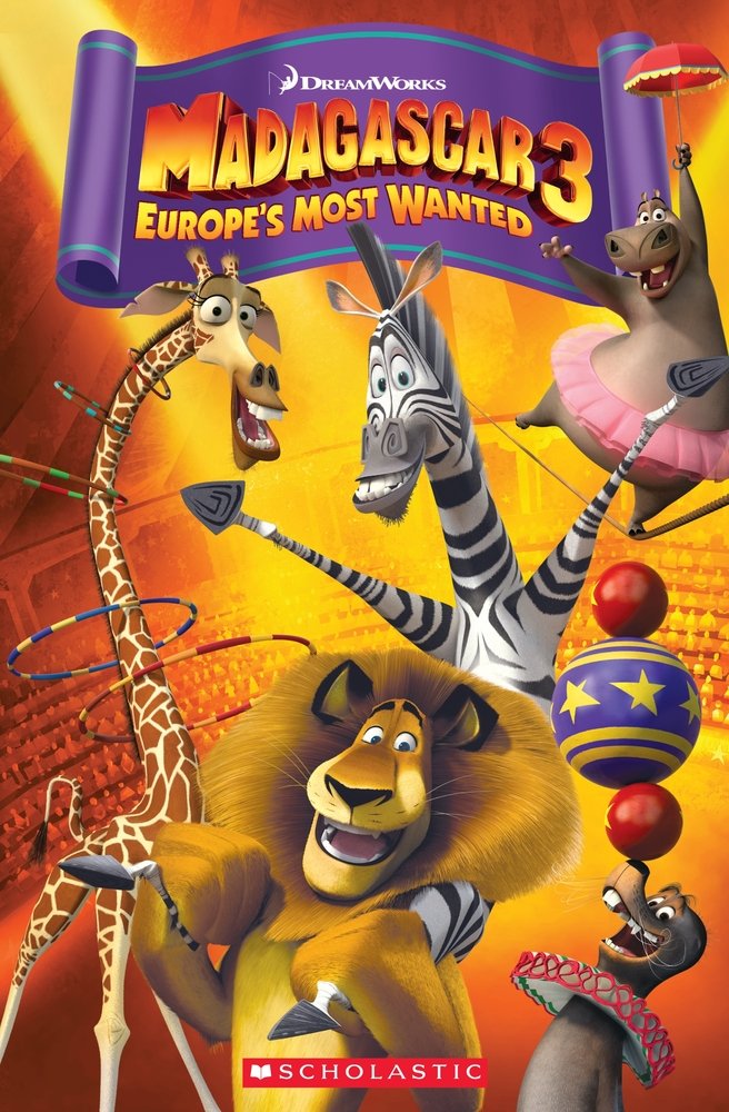 MADAGASCAR 3: EUROPE'S MOST WANTED (POPCORN ELT READERS, LEVEL 3) Book + Audio CD