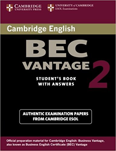 CAMBRIDGE BEC 2 VANTAGE Student's Book with Answers