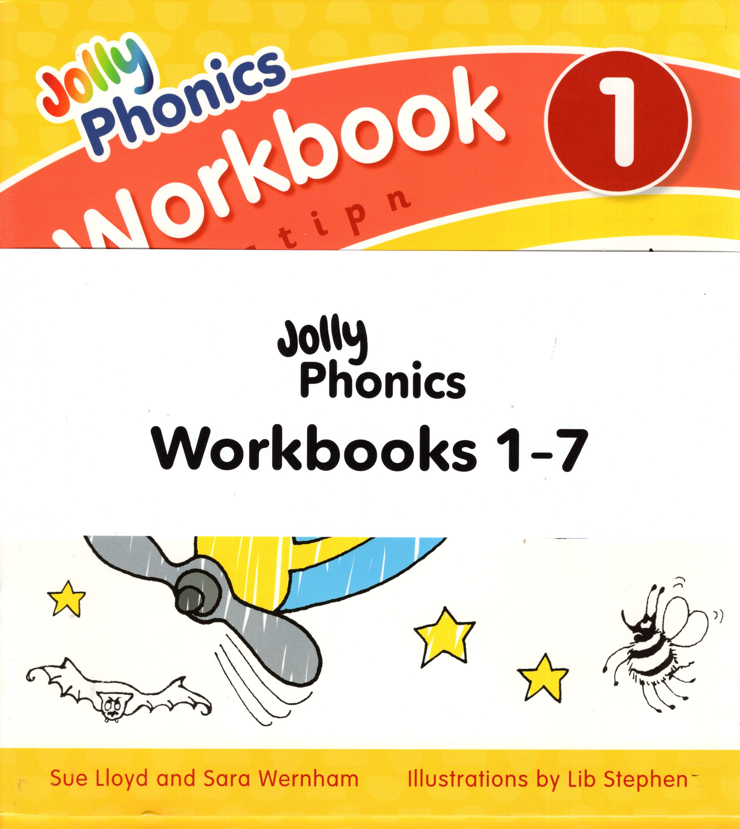 JOLLY PHONICS Workbooks 1-7  (precursive letters)