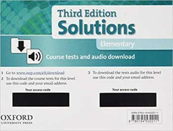 SOLUTIONS ELEMENTARY 3rd ED Test Pack Card