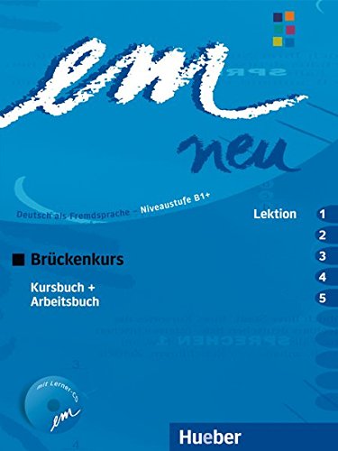 EM NEU Brückenkurs Kursbuch+Arbeitsbuch Lektion 1-5 + Audio-D