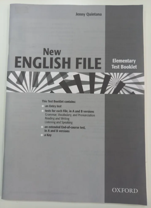 NEW ENGLISH FILE ELEMENTARY  Test Booklet