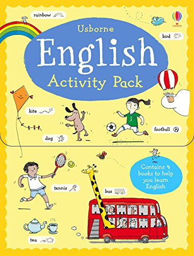 English Activity Pack - x4 mini English learning books in a pack