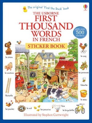 AB Word Bk First Thousand Words in French Sticker Book
