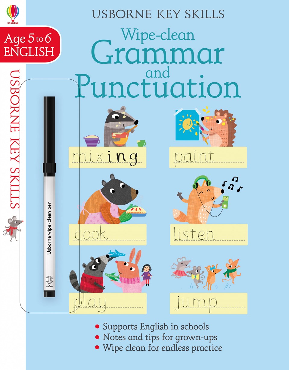 GRAMMAR AND PUNCTUATION 5-6 Wipe-clean Book + Pen