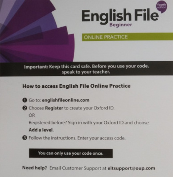 ENGLISH FILE BEGINNER 4th ED Online Practice
