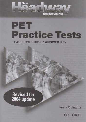 NEW HEADWAY PET PRACTICE TESTS Teacher's Guide /Answer key