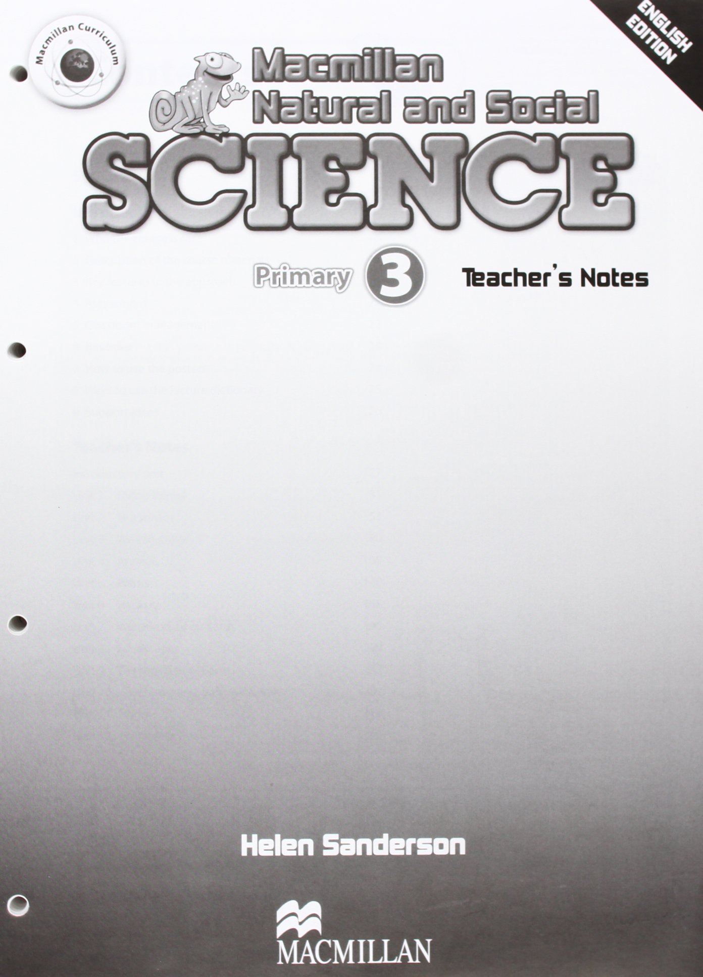 MACMILLAN NATURAL AND SOCIAL SCIENCE 3 Teacher's Notes