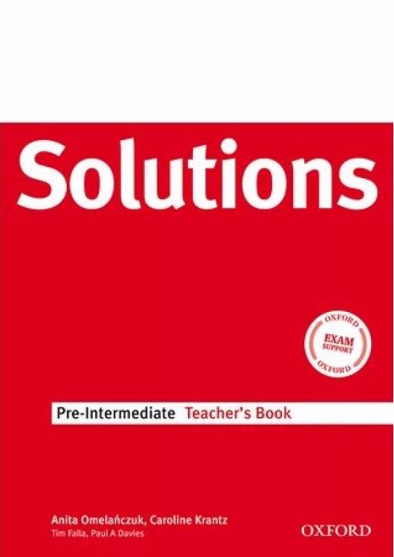 SOLUTIONS PRE-INTERMEDIATE Teacher's Book