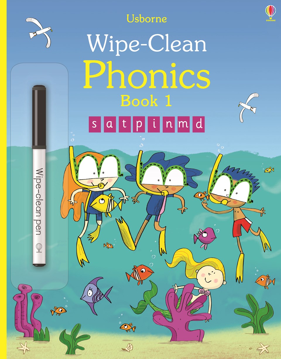 Phonics Wipe-Clean Phonics Book 1 PB + pen