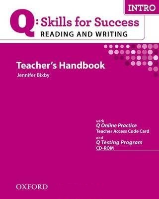 Q:SKILLS FOR SUCCESS READING AND WRITING INTRO Teacher's Book+Webcode+Testing Program CD-ROM