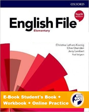 ENGLISH FILE ELEMENTARY 4th ED E-Book Student's Book + Workbook + Online Practice