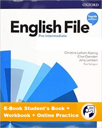 ENGLISH FILE PRE-INTERMEDIATE 4th ED E-Book Student's Book + Workbook + Online Practice