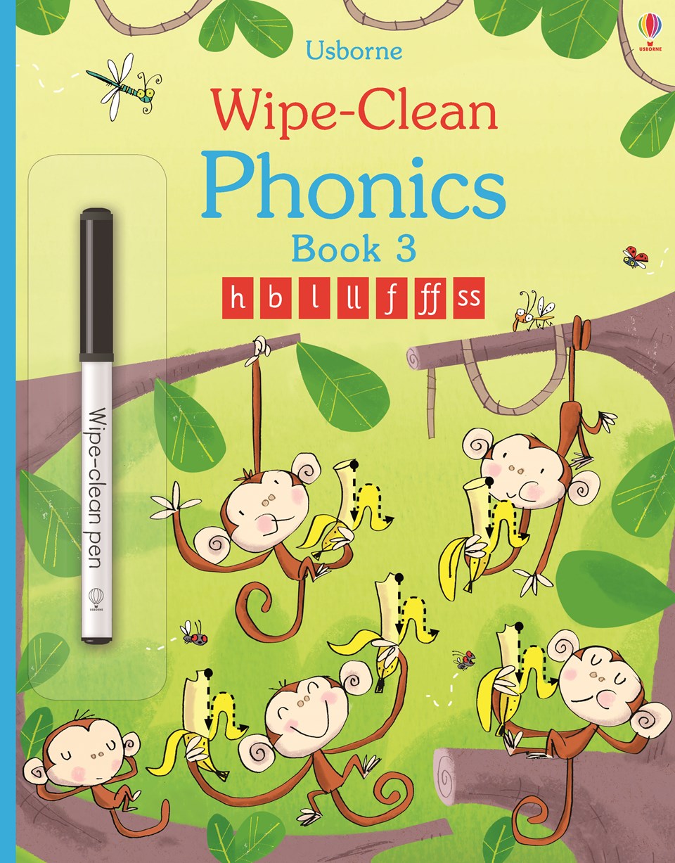 Phonics Wipe-Clean Phonics Book 3 PB + pen