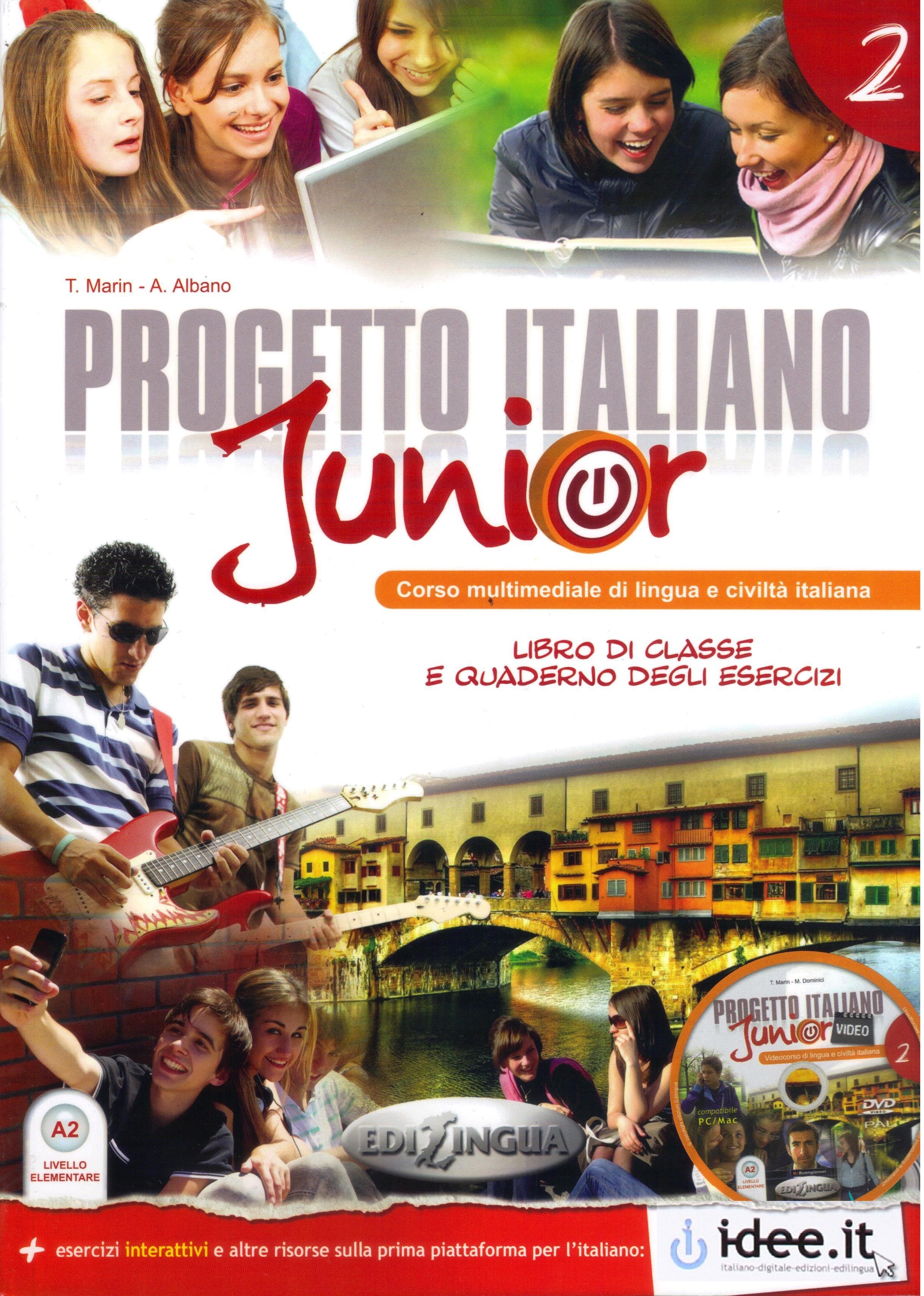 NUOVO PROGETTO ITALIANO JUNIOR 2 Libro di classe & quaderno degli esercizi + CD Audio