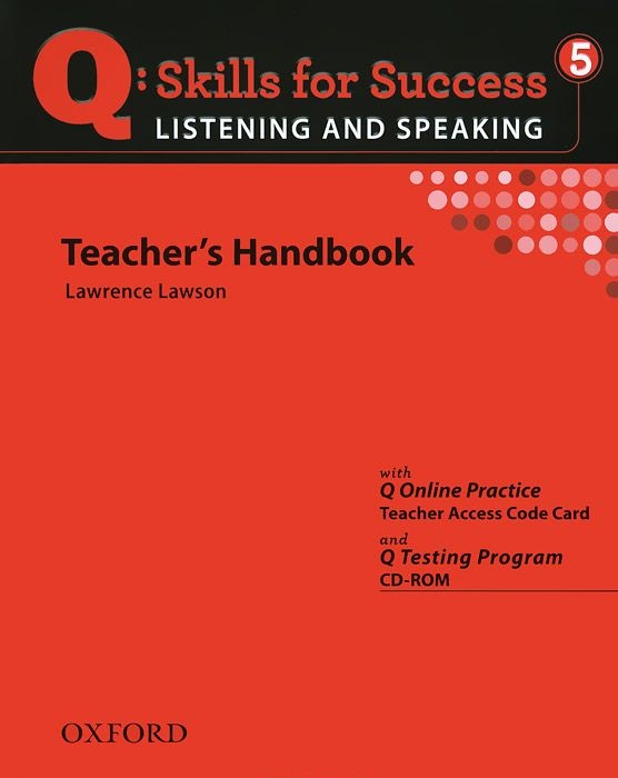 Q:SKILLS FOR SUCCESS LISTENING AND SPEAKING 5 Teacher's Book+Webcode +Testing Program CD-ROM