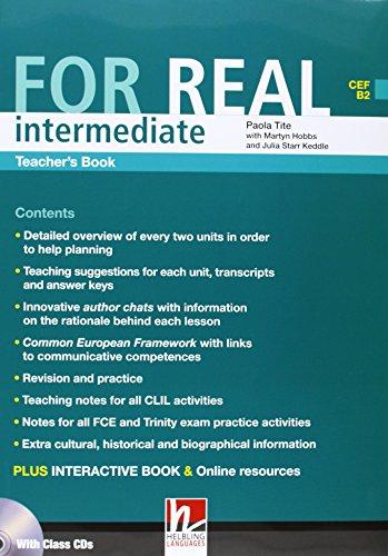 FOR REAL INTERMEDIATE Teacher's Book + Class Audio CD + CD-ROM