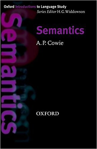 SEMANTICS (OXFORD INTRODUCTIONS TO LANGUAGE STUDY) Book