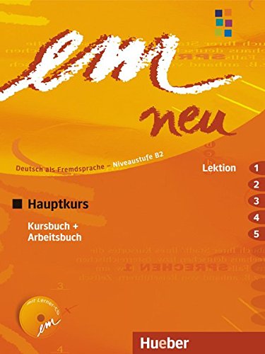 EM NEU Hauptkurs Kursbuch+Arbeitsbuch Lektion 1-5 + Audio-D