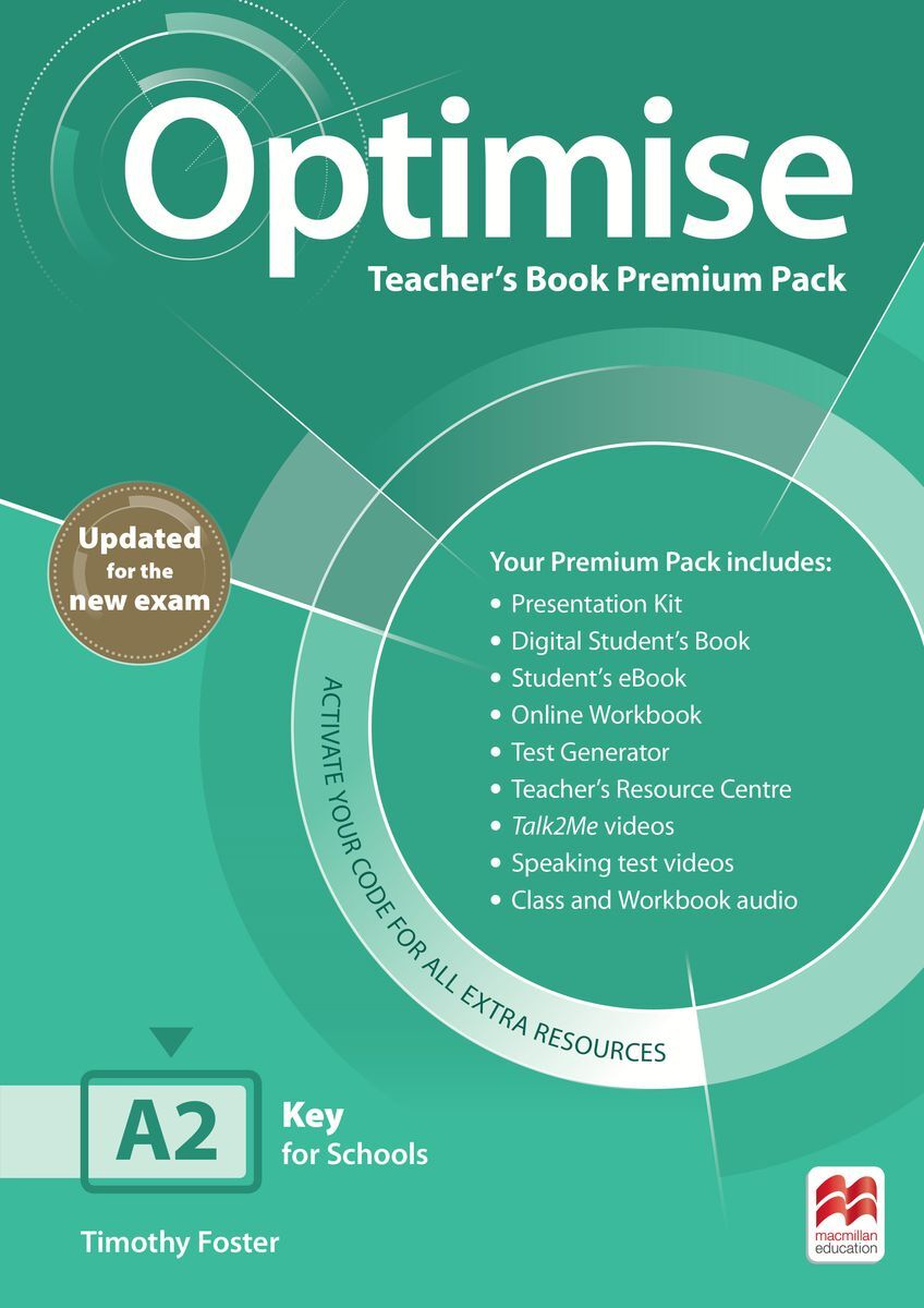 OPTIMISE UPDATED A2 Teacher's Book Premium Pack