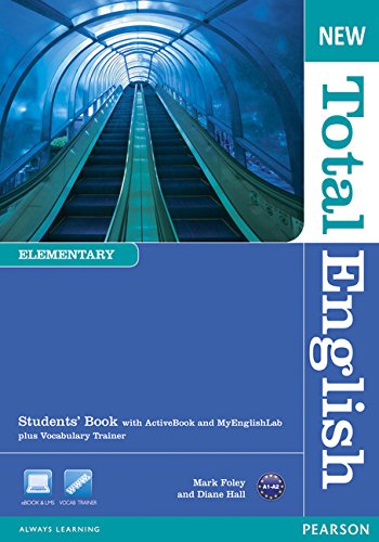 NEW TOTAL ENGLISH ELEMENTARY  Student's  Book+ DVD+Active book + MyLab