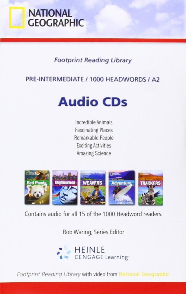CDs Audio FOOTPRINT READING LIBRARY PRE-INTERMEDIATE A2,HEADWORDS 1000 