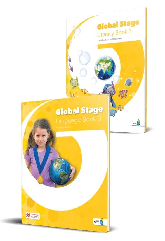 GLOBAL STAGE 3 Literacy Book and Language Book with Navio App