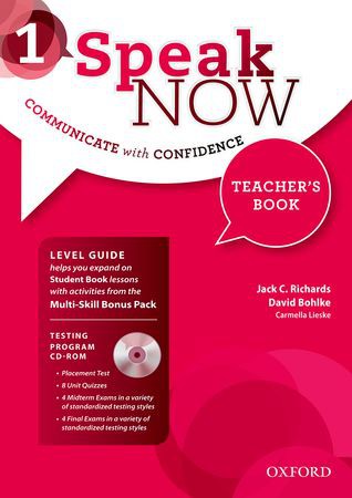 SPEAK NOW 1 Teacher's Book + Webcode + CD-ROM